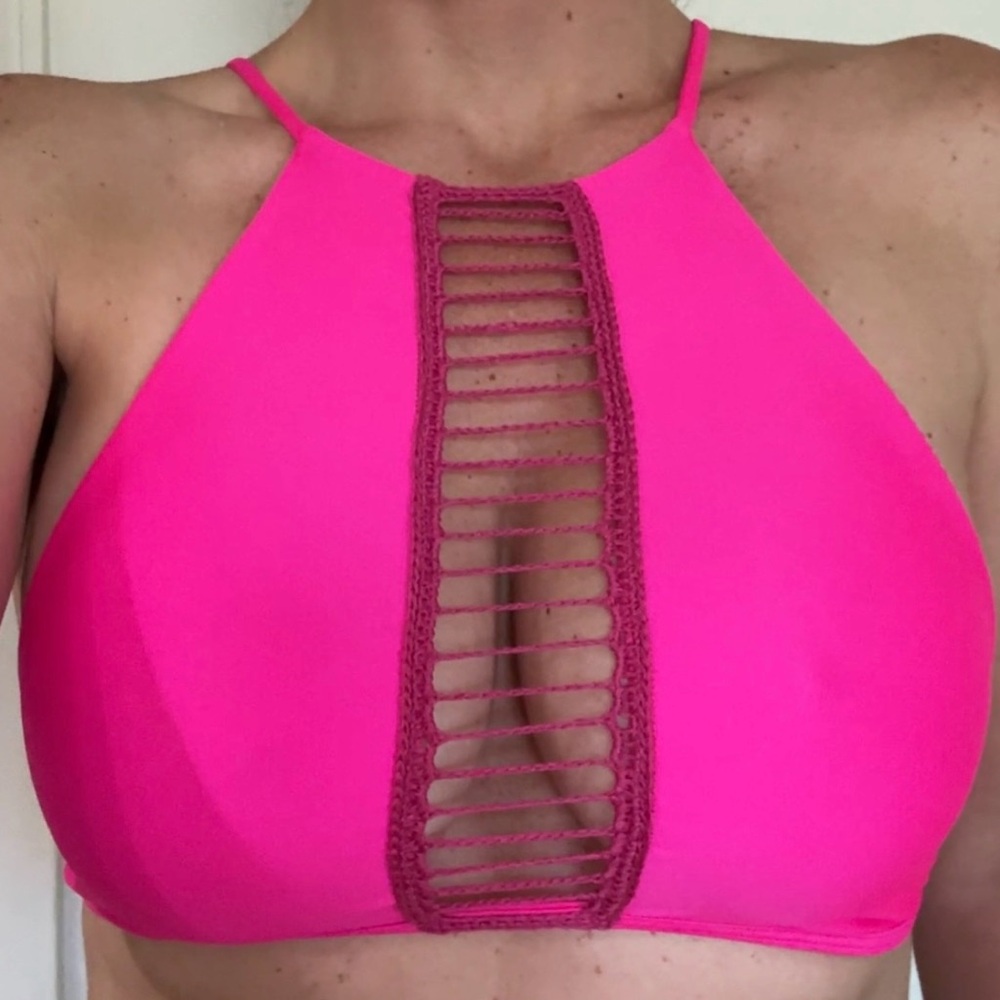 Acacia Swimwear top with Crochet detail size medium